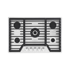 Empava 30-inch built-in gas cooktop with 5 burners and stainless steel finish for efficient and modern cooking