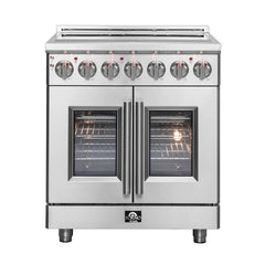 Forno 30" Freestanding French Door Electric Range with 5 Elements, FFSEL6955-30