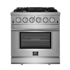 Forno 30" Gas Range with 5 Burners and Convection Oven - FFSGS6239-30