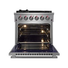 Forno 30" Gas Range with 5 Burners and Convection Oven - FFSGS6239-30