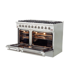 FORNO Galiano 48 Inch Gas Range, 8 Burners, 107,000 BTU – FFSGS6244-48