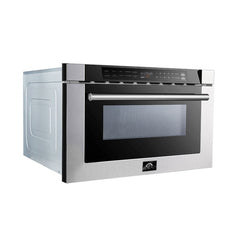 Forno 24 inch Microwave Drawer In Stainless Steel - Professional, FMWDR3000-24