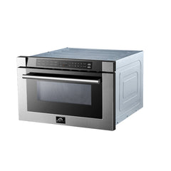 Forno 24 inch Microwave Drawer In Stainless Steel - Professional, FMWDR3000-24