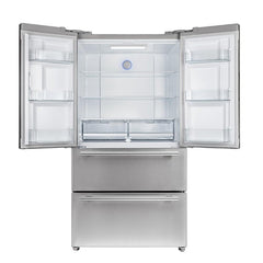 Forno 36 in. 19.3 cu.ft. French Door Refrigerator in Stainless Steel with Grill, FFRBI1820-40SG