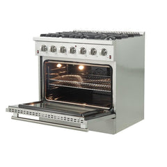 Forno 36" Galiano Gas Range with 6 Burners - FFSGS6244-36