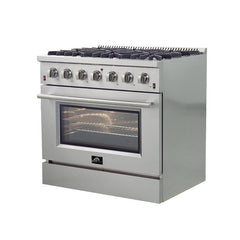 Forno 36" Galiano Gas Range with 6 Burners - FFSGS6244-36