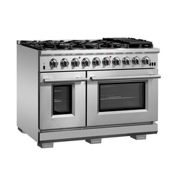 Forno 48" Capriasca Gas Range with 8 Burners, Griddle and 160,000 BTUs - FFSGS6260-48